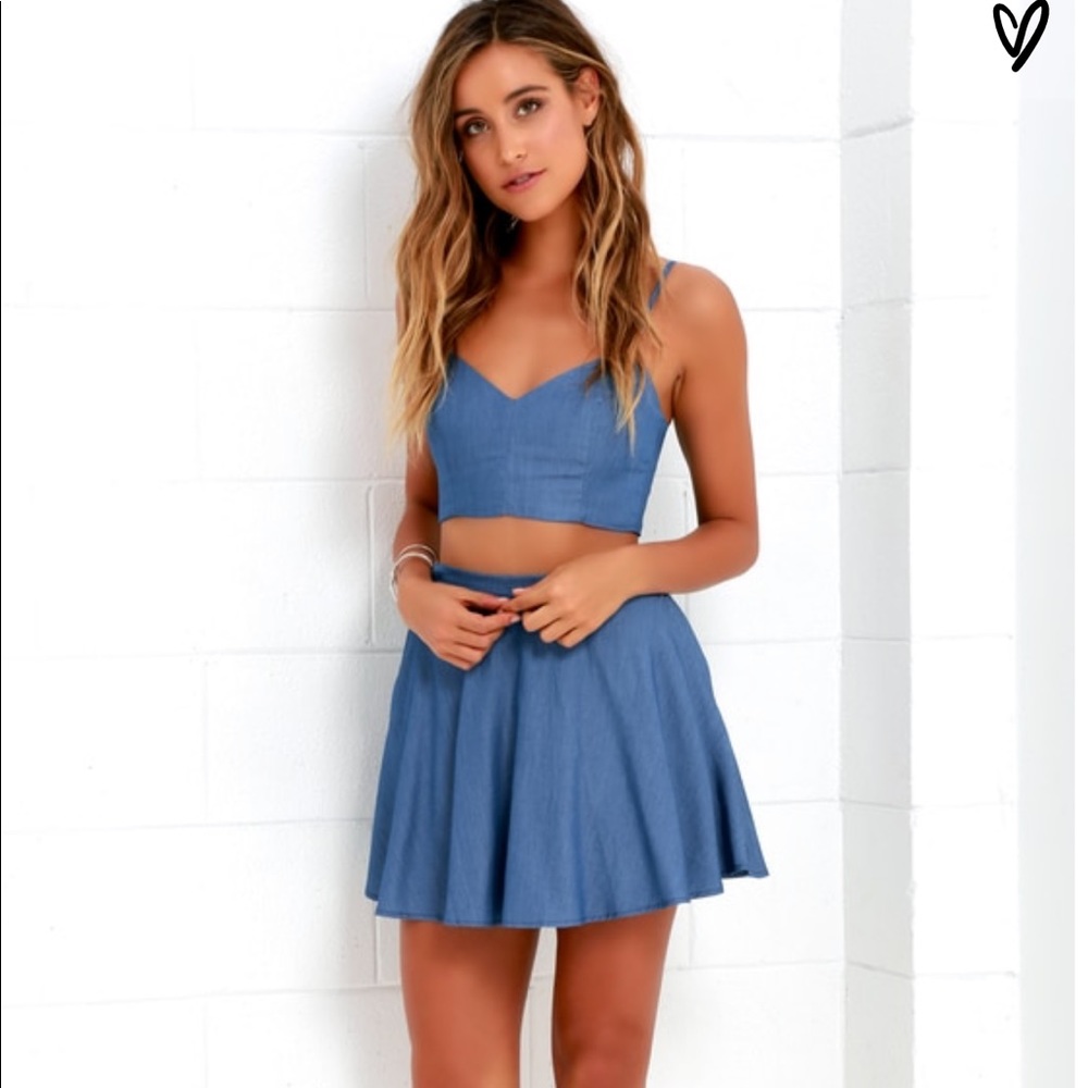 Lulus Chambray 2 Piece